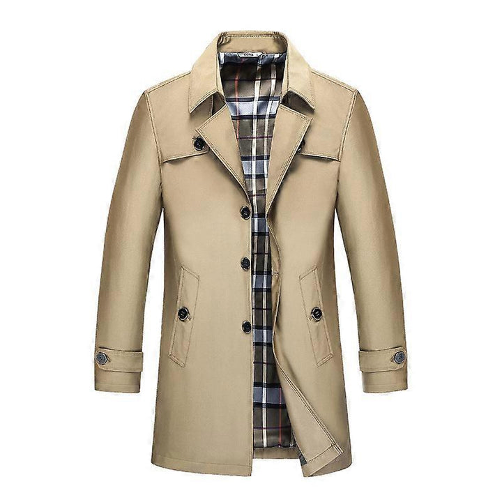 Trench Uomo Elegante Resistente Classico