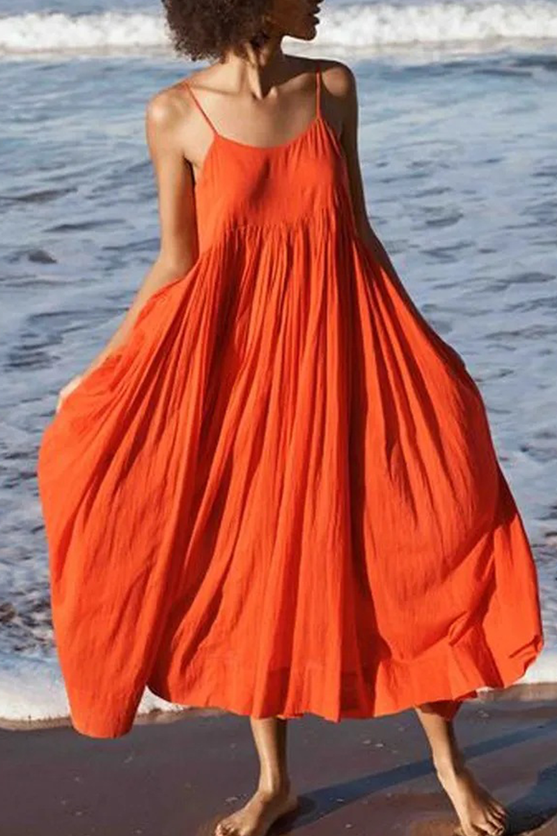 Abito Midi Donna Estivo Sottile Leggero Casual - Vesarelli