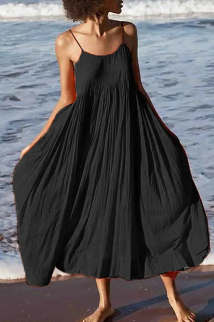 Abito Midi Donna Estivo Sottile Leggero Casual