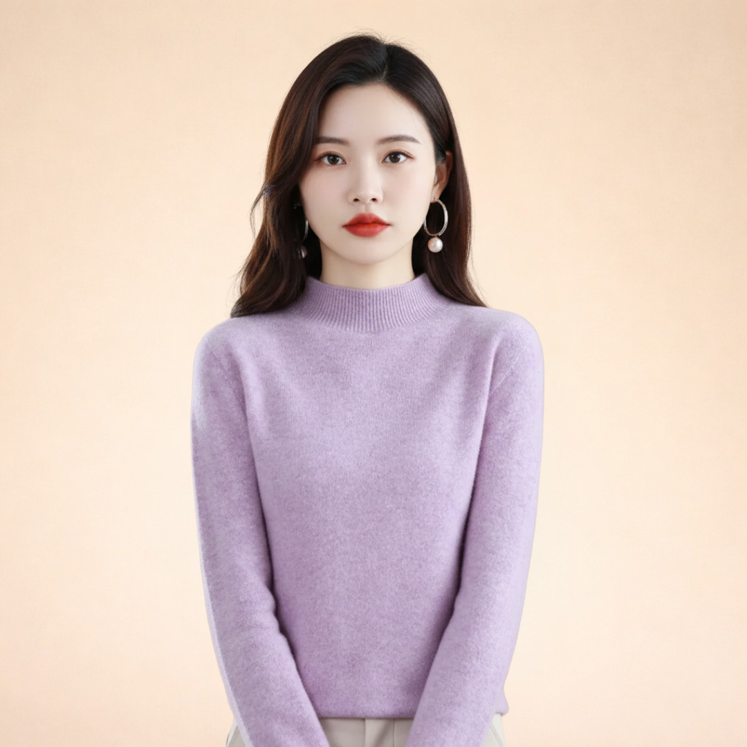 Maglione Donna in Lana Calda Vestibilità Classica