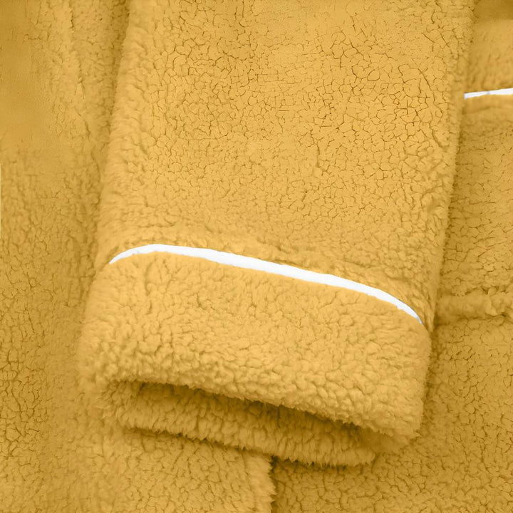 Accappatoio Unisex in Pile Sherpa Morbido con Cintura e Tasche