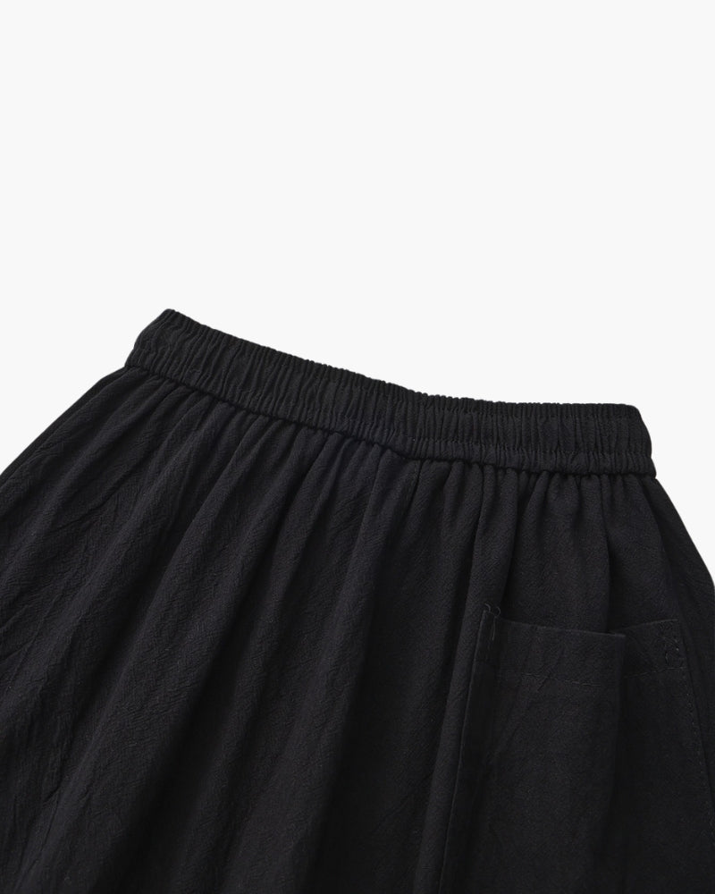 Shorts Uomo in Lino Traspiranti Vita Elastica