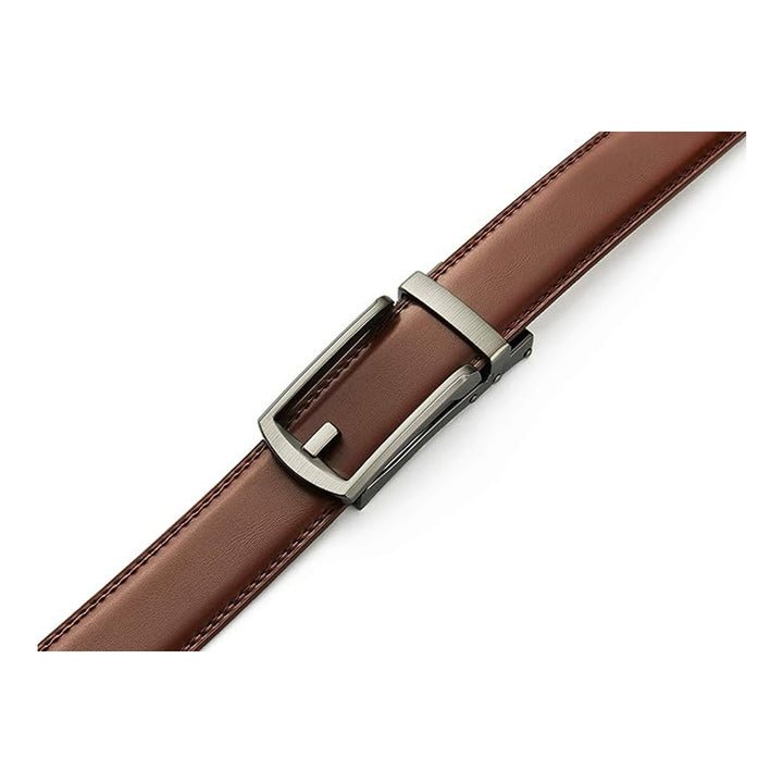 Cintura Uomo in Pelle con Chiusura a Cricchetto Regolabile Casual