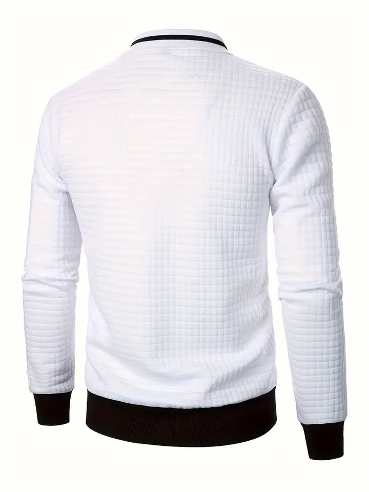 Giacca Uomo Leggera con Cerniera Manica Lunga Casual