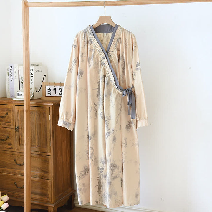 Camicia da Notte Donna in Cotone Morbido Stile Classico - Vesarelli