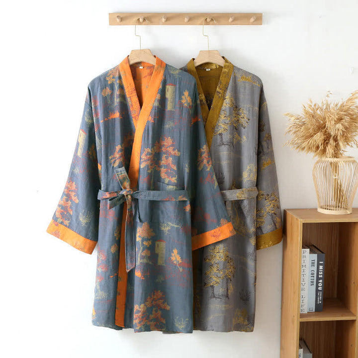 Accappatoio Kimono Uomo Donna Traspirante con Cintura - Vesarelli
