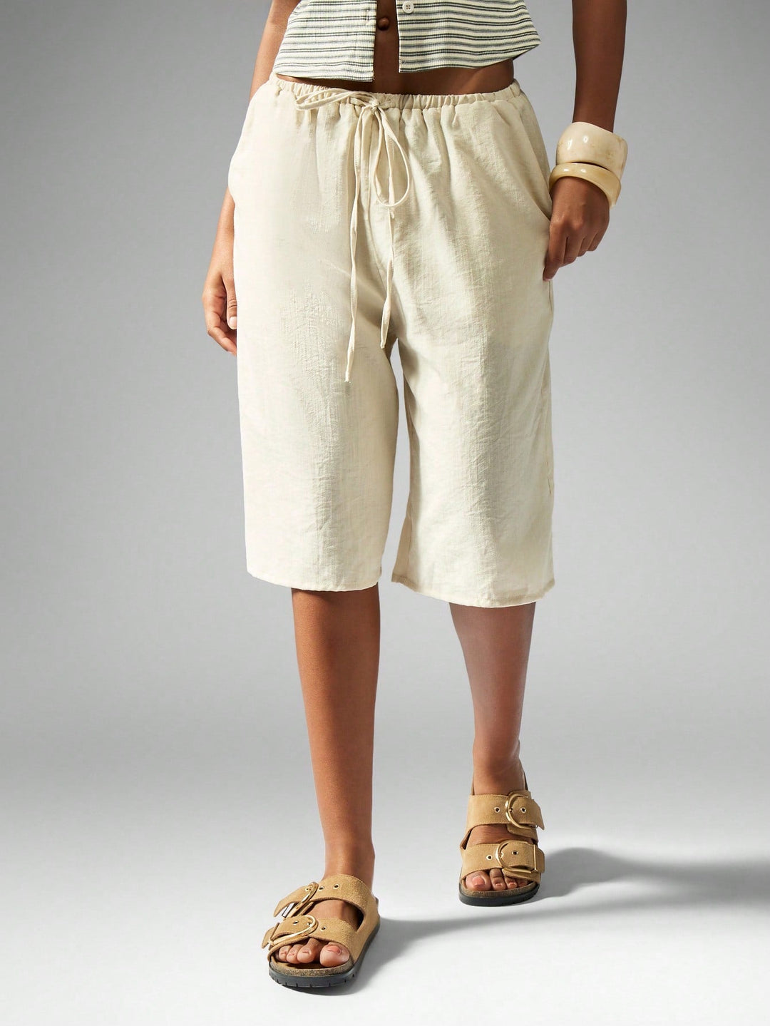 Bermuda Donna con Coulisse Vita Regolabile