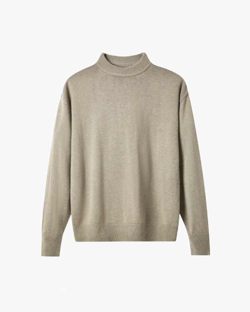 Maglione Uomo in Lana Collo Alto Morbido