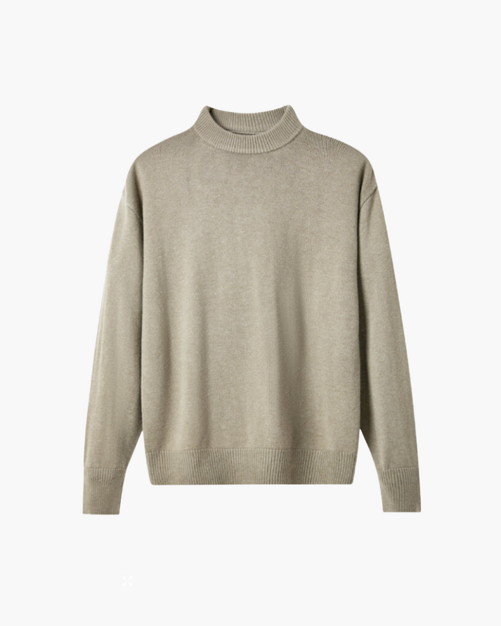 Maglione Uomo in Lana Collo Alto Morbido