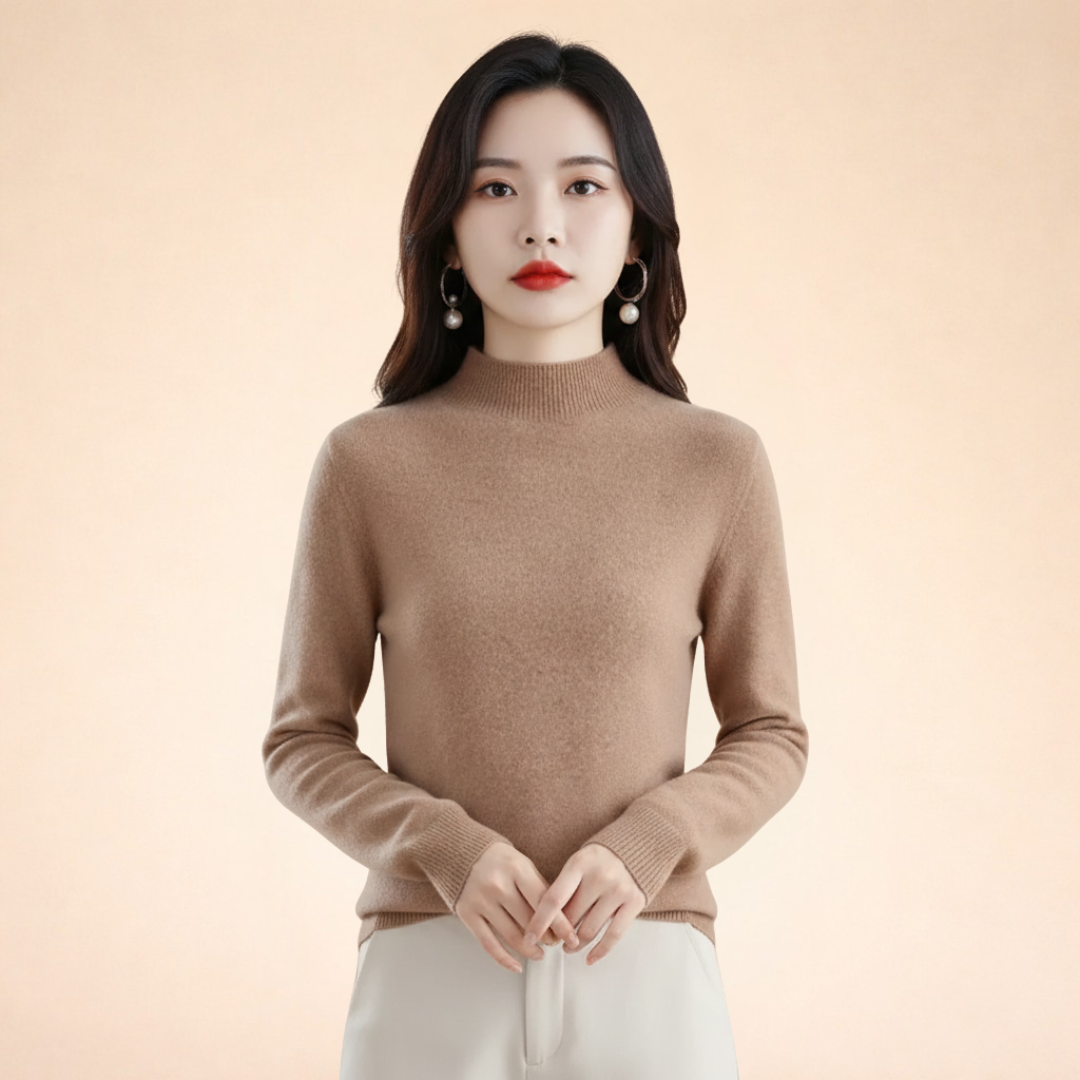Maglione Donna in Lana Calda Vestibilità Classica