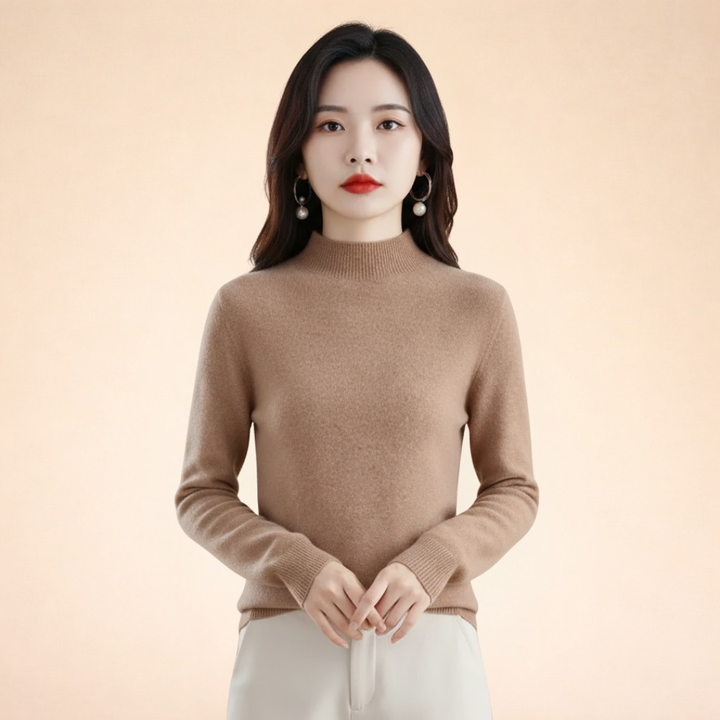 Maglione Donna in Lana Calda Vestibilità Classica