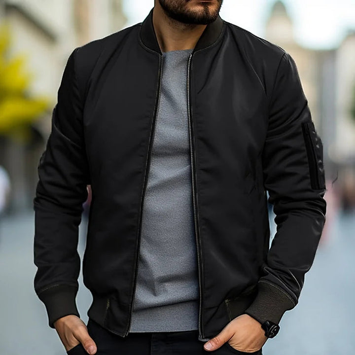 Bomber Uomo Elegante Vestibilità Regolare