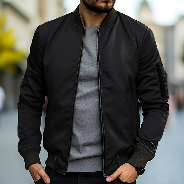 Giubbotto Bomber Uomo con Cerniera Stile Elegante