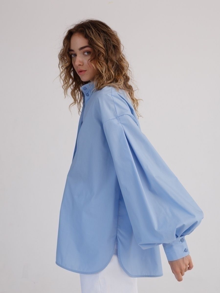 Camicia Donna Maniche Lunghe Tessuto Morbido Sfumato