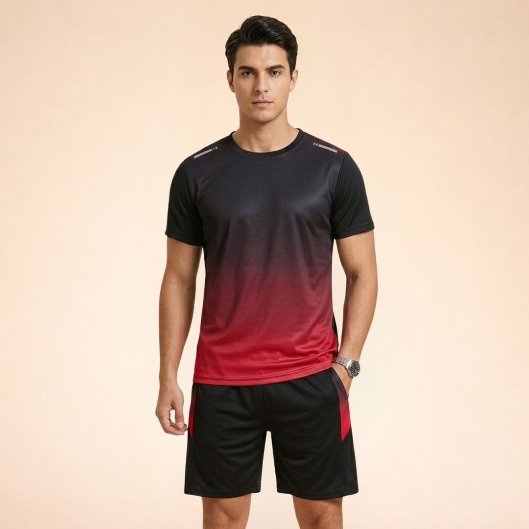Set Sportivo Uomo Tessuto Tecnico Vestibilità Comoda