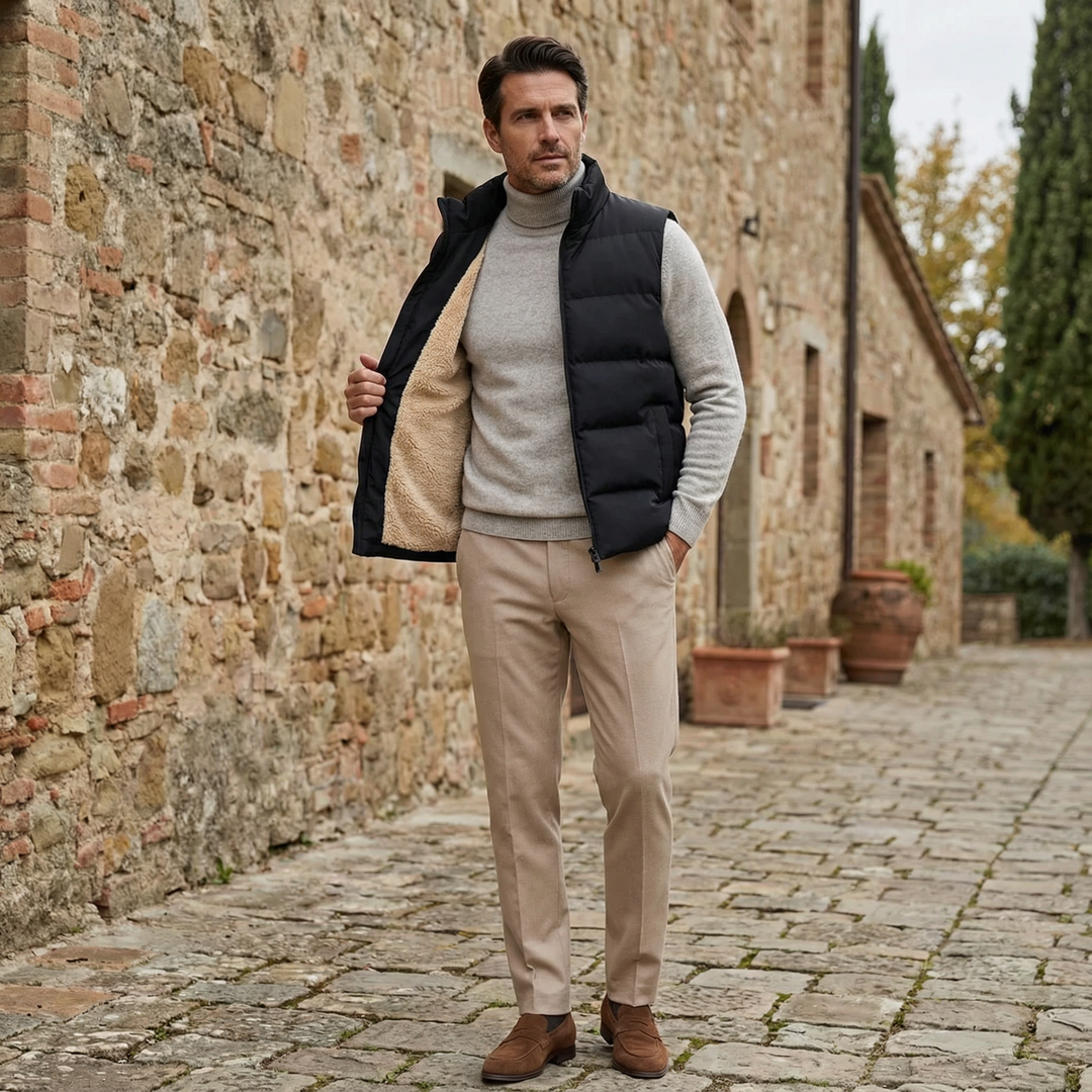 Gilet Uomo Imbottito Leggero Isolante Funzionale