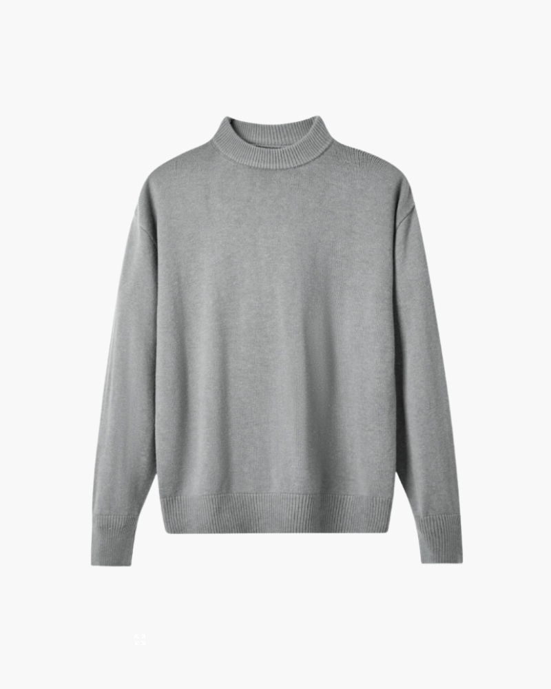 Maglione Uomo in Lana Collo Alto Morbido
