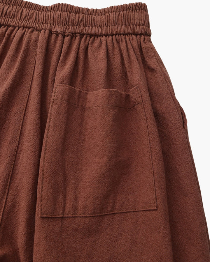 Shorts Uomo in Lino Traspiranti Vita Elastica