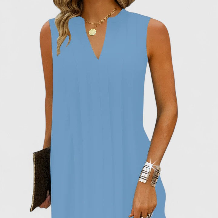 Abito Donna Scollo a V Linea Valorizzante Dettaglio Scollato