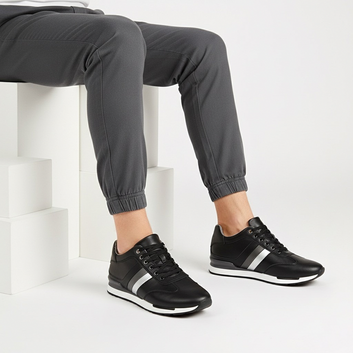 Sneakers Uomo con Rialzo Interno Supporto e Stabilità