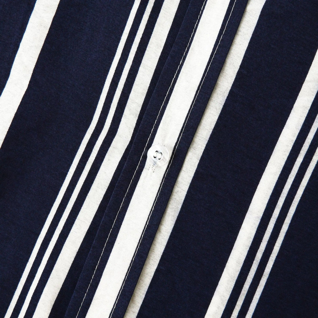 Camicia Uomo a Righe Cotone Vestibilità Classica