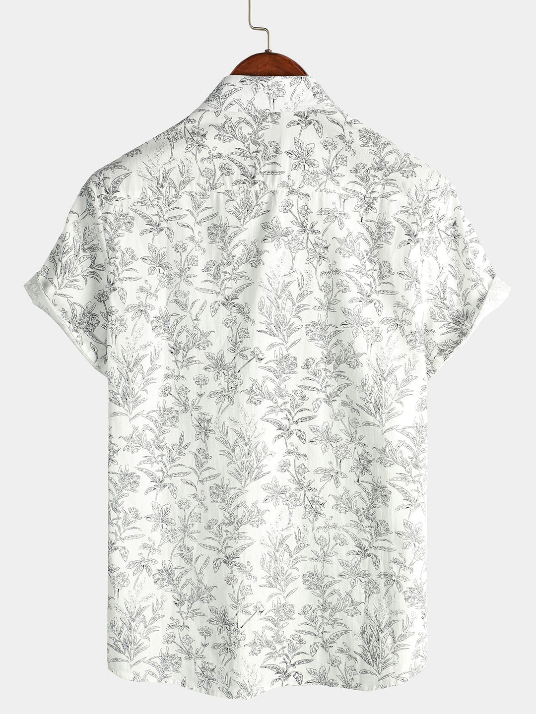 Camicia Uomo Cotone Maniche Corte Stile Hawaiano