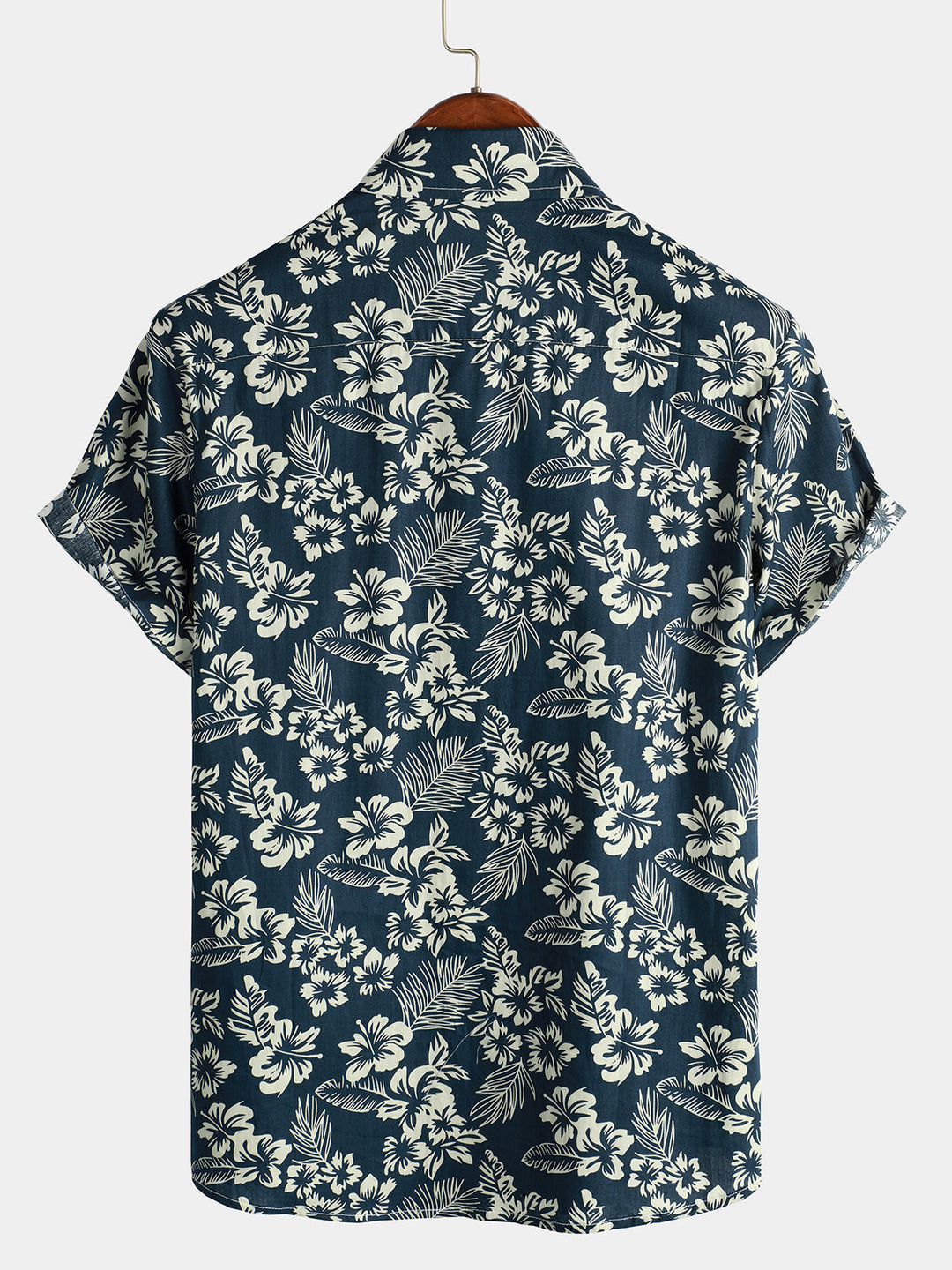 Camicia Uomo Cotone Maniche Corte Stile Hawaiano