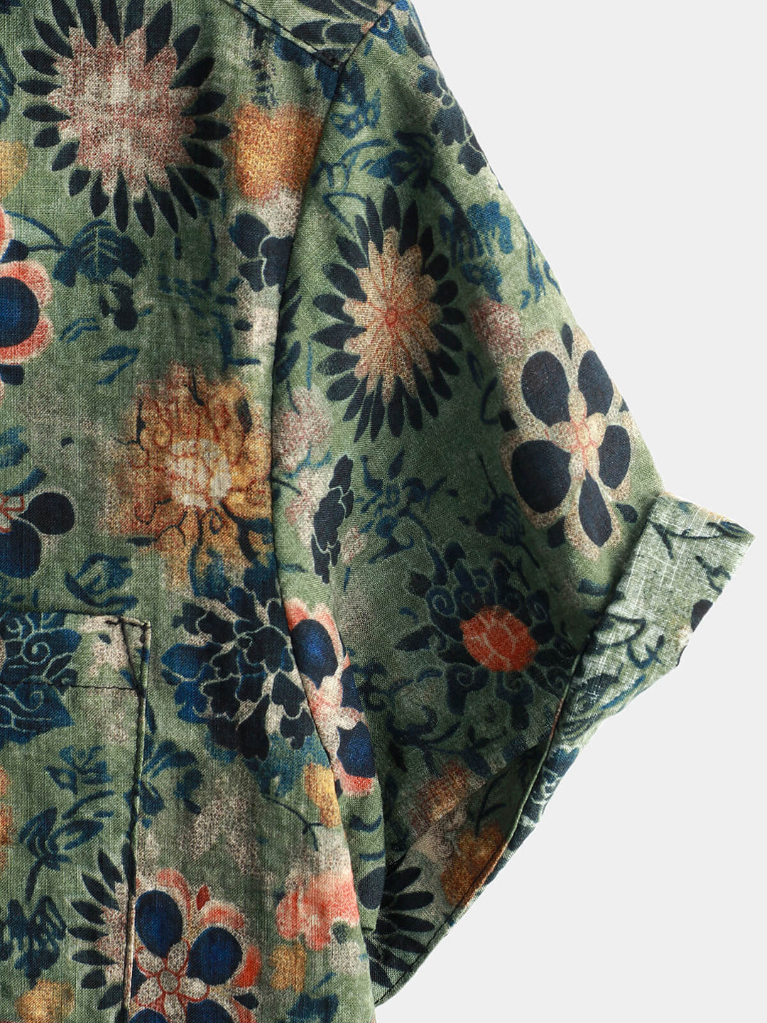 Camicia Uomo Cotone Maniche Corte Stile Hawaiano