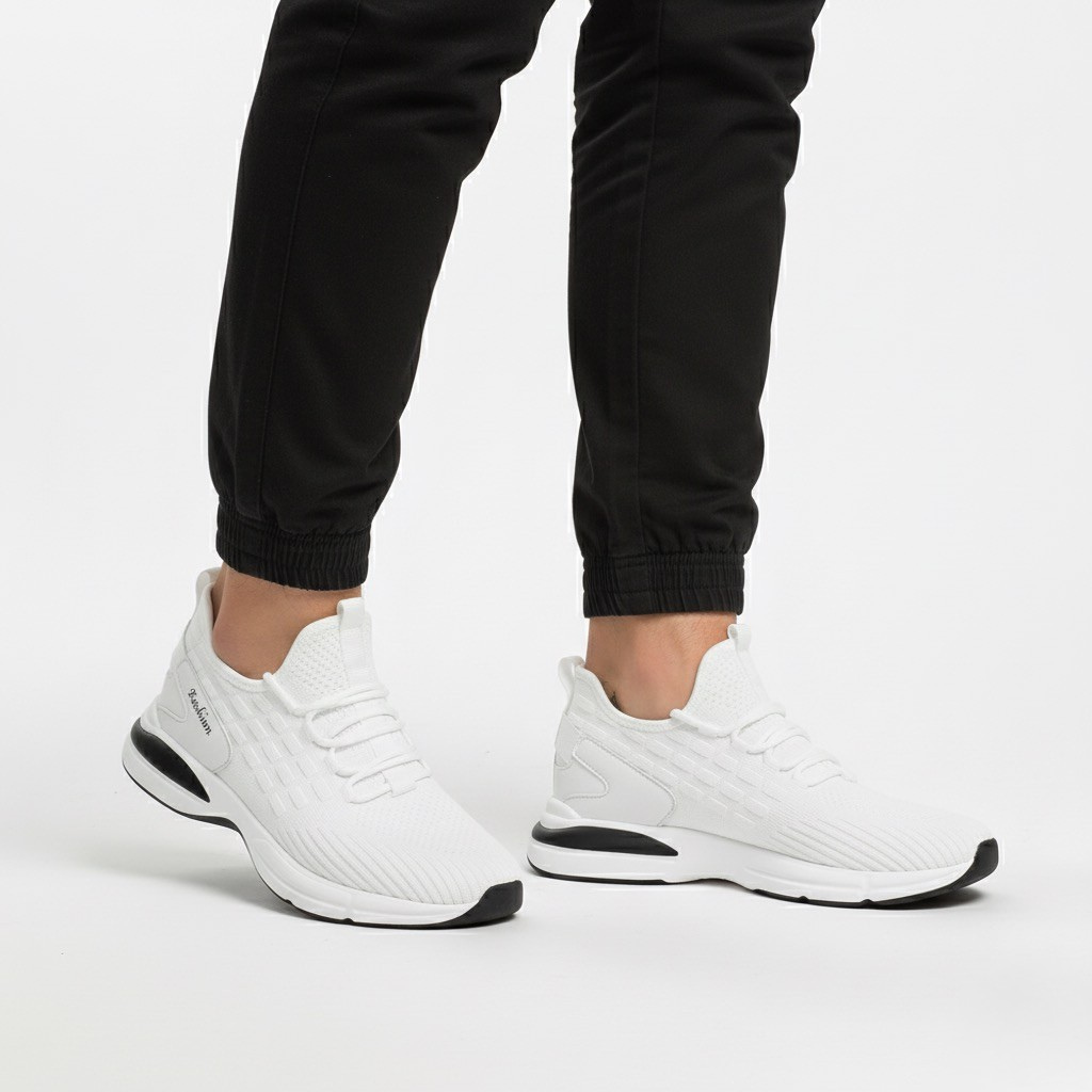 Sneakers Uomo Traspiranti Comfort Rialzate Quotidiane