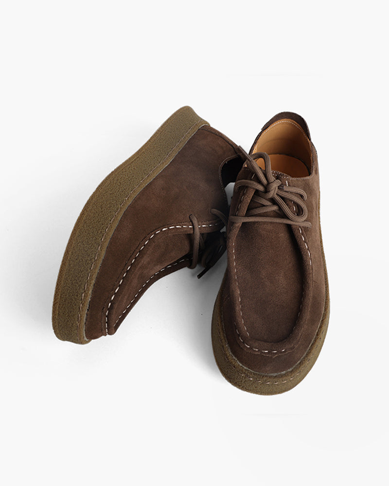 Scarpe Cittadine Uomo in Suede Morbido Stile Casual