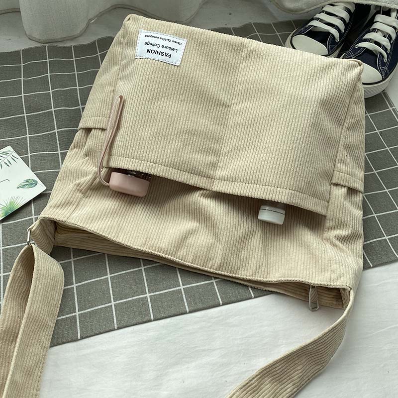 Borsa Tracolla Donna in Velluto a Coste Classica