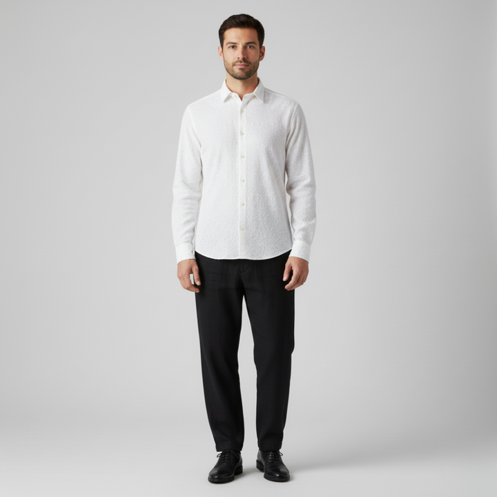 Camicia Uomo Tinta Unita Vestibilità Comoda - Vesarelli