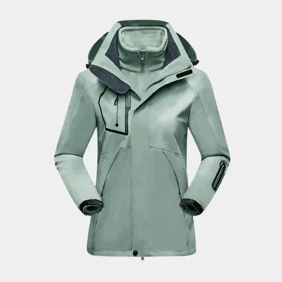 Giacca Sci Donna Elegante Imbottita Impermeabile