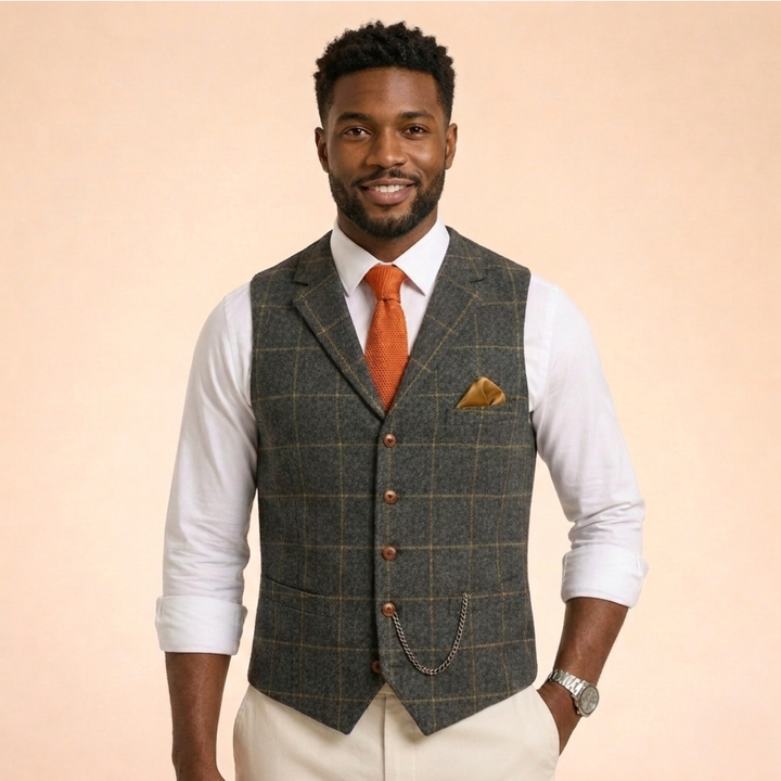 Gilet Uomo Elegante Senza Maniche Comodo