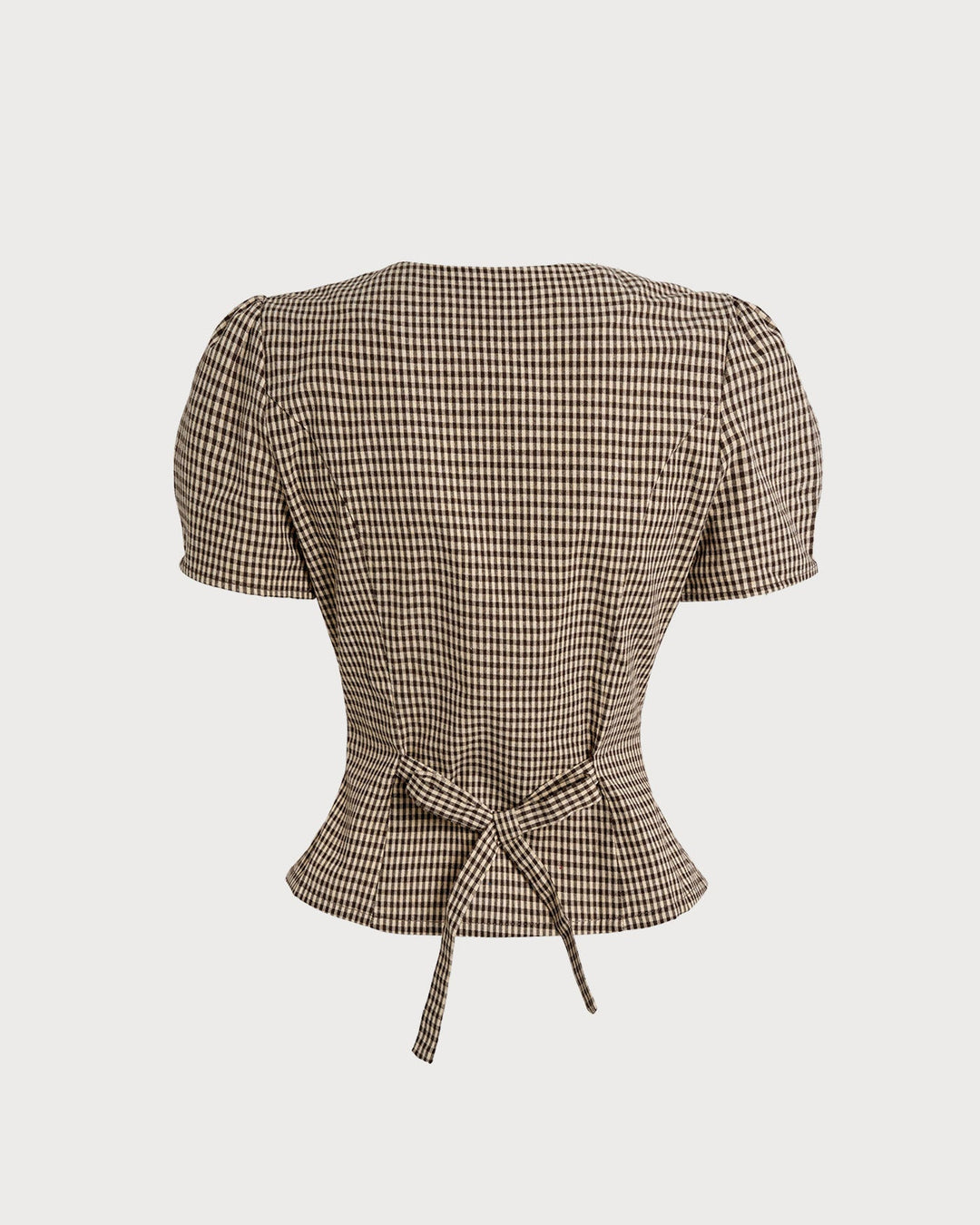 T-shirt Donna in Cotone Motivo Quadri Classica - Vesarelli