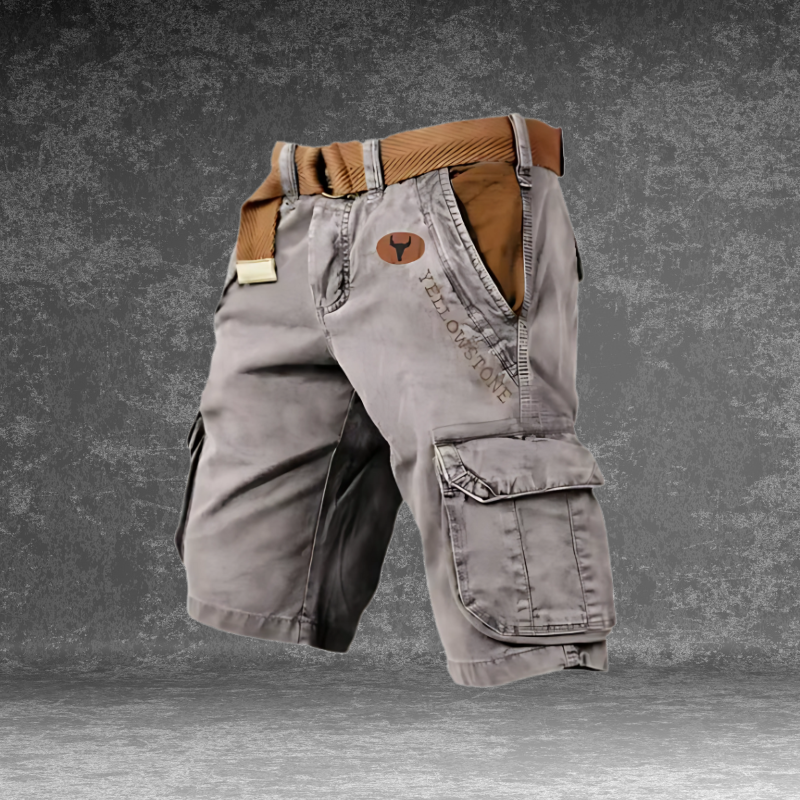 Pantaloncini Cargo Uomo Tessuto Resistente Taglio Classico - Vesarelli