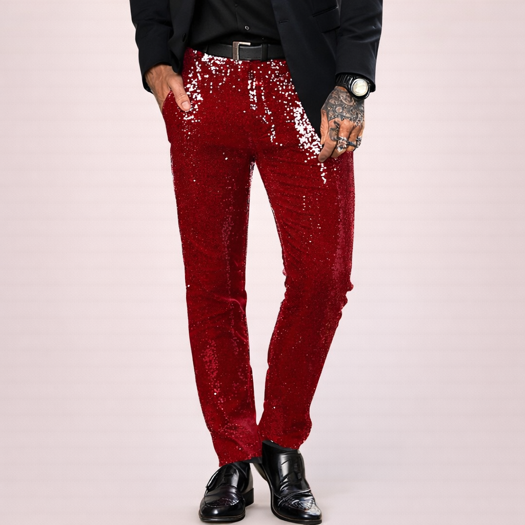 Pantaloni Donna in Paillettes Comodi Stile Moderno