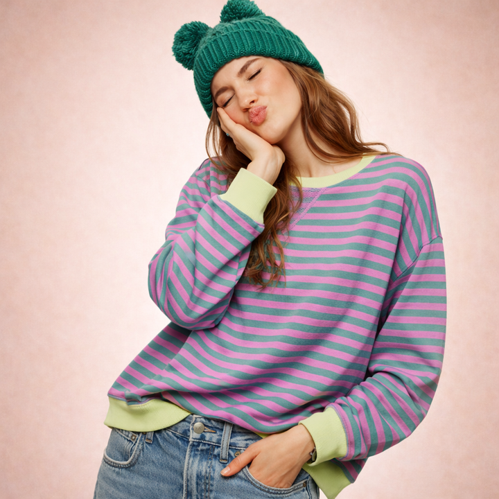 Felpa Donna Oversize Tessuto Morbido Stile Moderno
