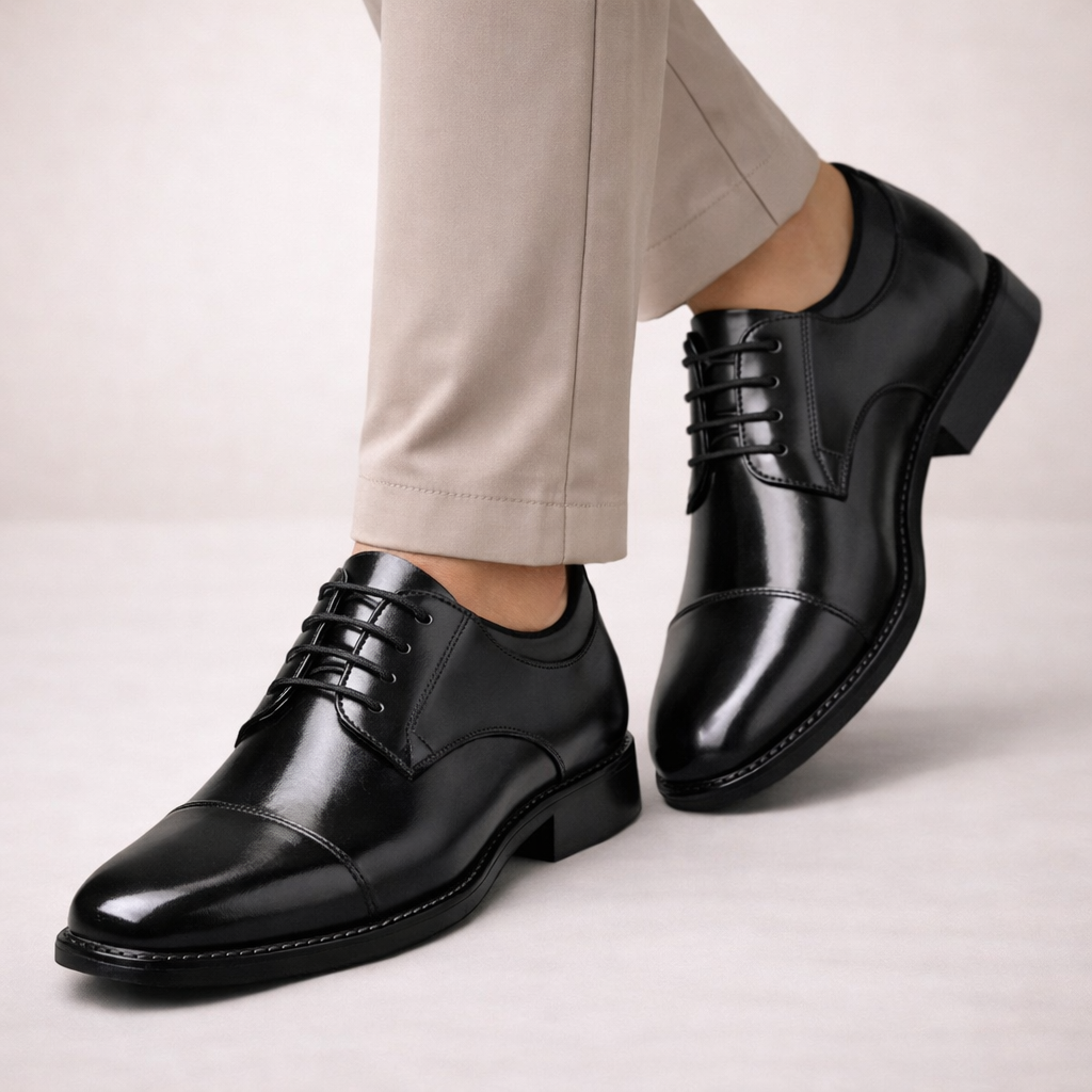 Scarpe Oxford Uomo Vera Pelle Comfort