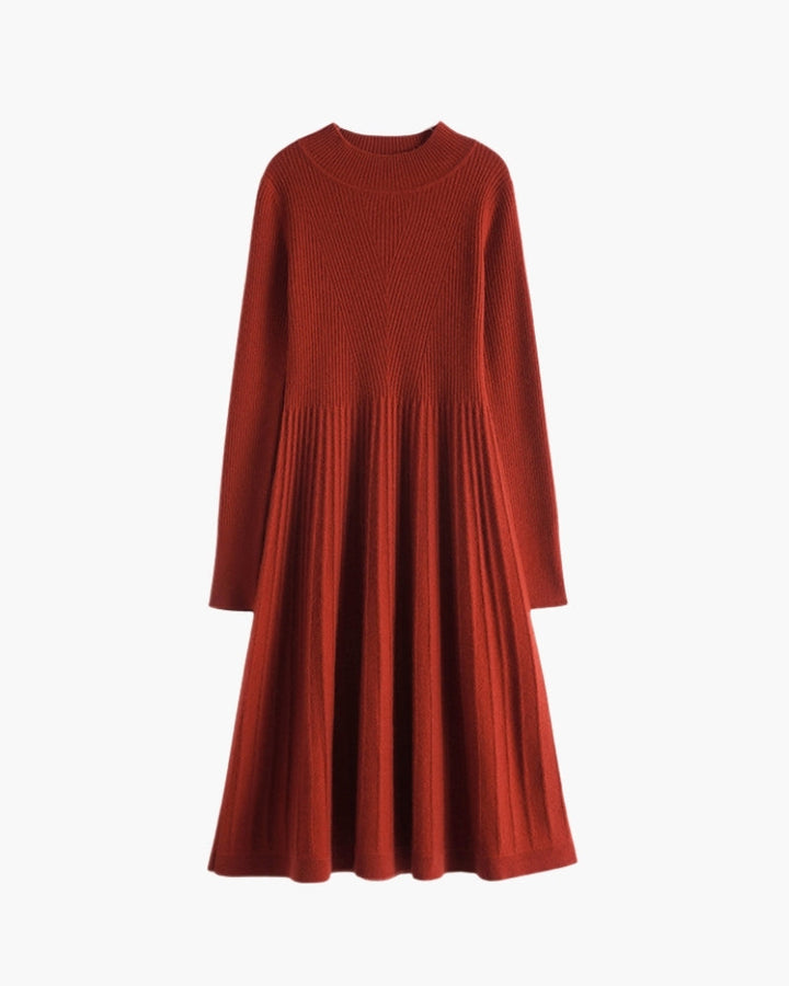 Abito Flare Donna in Cashmere Puro Maglia Morbida