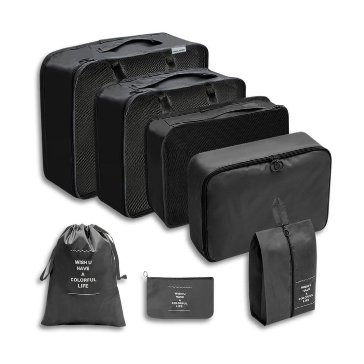 Set Cubi da Viaggio Organizer Tessuto Unisex Compatto - Vesarelli