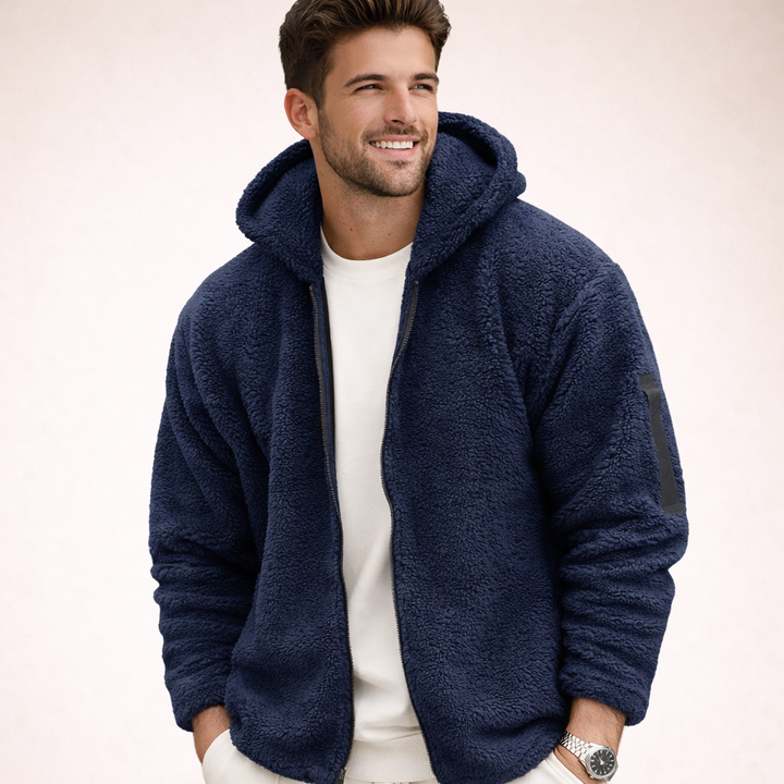 Giacca Uomo con Cappuccio Calda e Sportiva Regular Fit