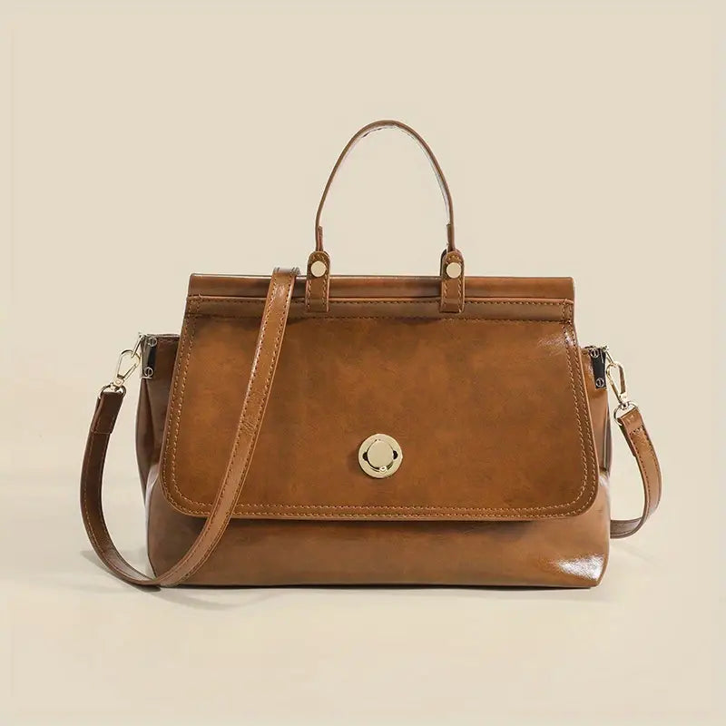 Borsa a Tracolla Donna in Ecopelle Vintage Stile Chic - Vesarelli