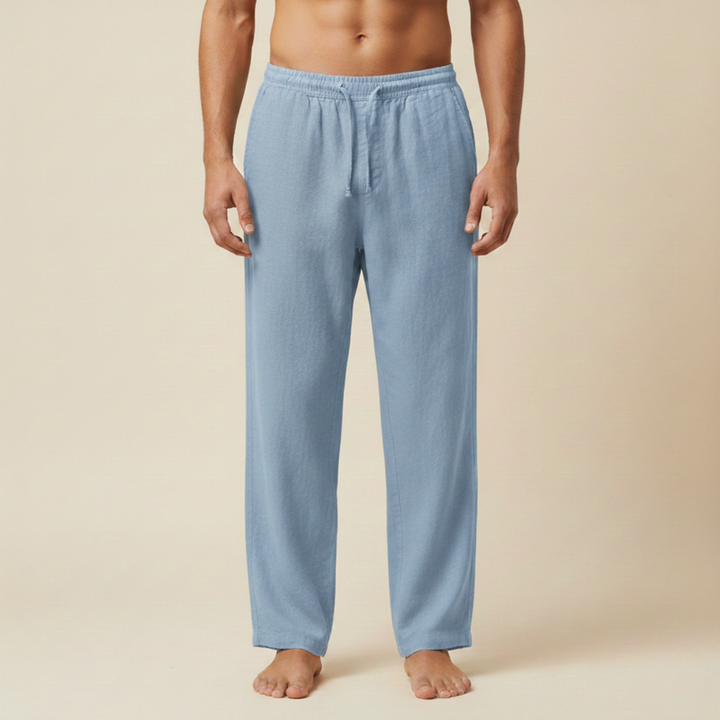 Pantaloni Estivi Uomo Tessuto Leggero Vestibilità Confortevole