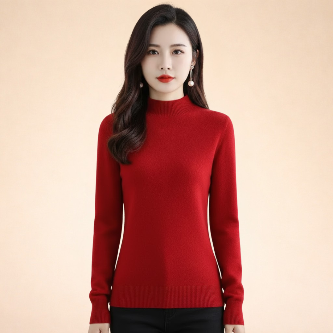 Maglione Donna in Lana Calda Vestibilità Classica
