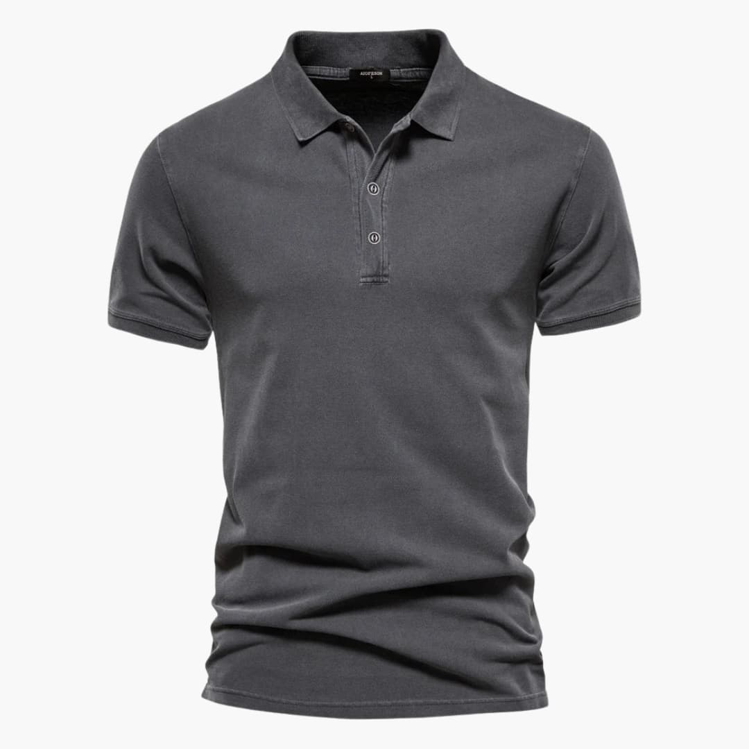 Polo Uomo Cotone Leggera Traspirante Manica Corta Vestibilità Classica