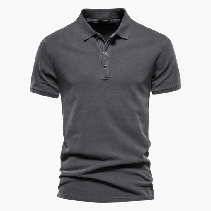 Polo Uomo Cotone Leggera Traspirante Manica Corta Vestibilità Classica