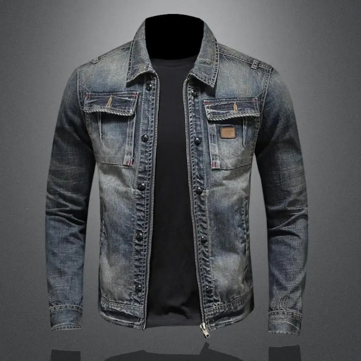Giacca Uomo in Denim Classica Regular Fit - Vesarelli