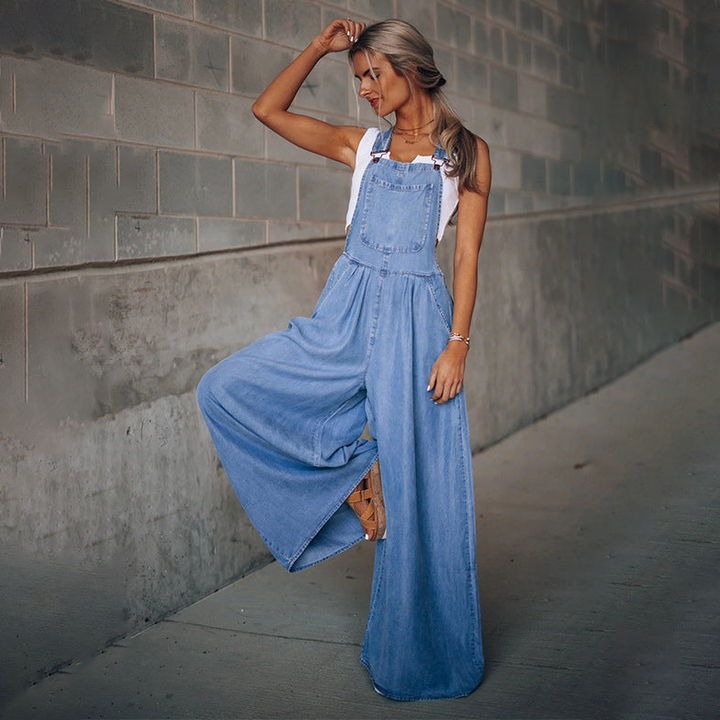 Tuta Donna in Denim Vestibilità Regular