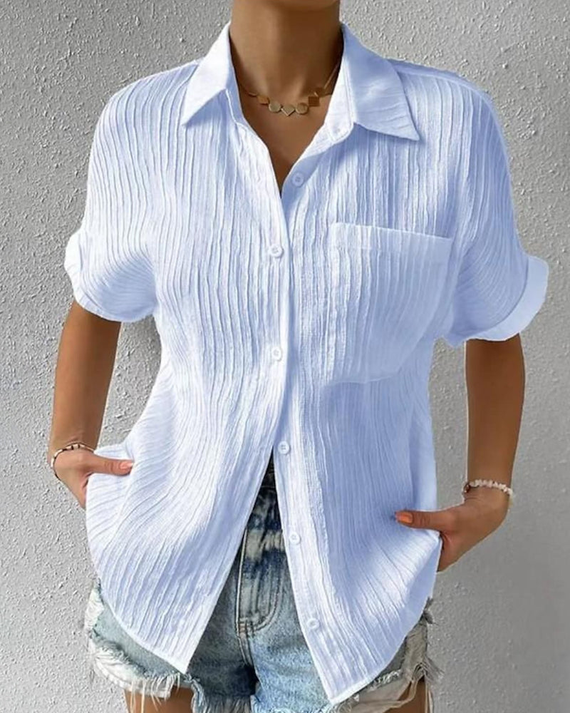 Camicetta Donna Manica Corta Classica Vestibilità Regular